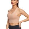 Pucheng Women's Sports Bra - Sports Yoga Fitness Bra with High Strength Support, Lightweight Breathable Moisture Wicking Technology,(Yellow,Medium) view 1