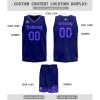 AWSOLE Custom Basketball Jerseys for Men Youth Personalized Name Number Women Breathable Quick Dry Basketball Sports Shirt Blue/Purple view 2