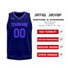 AWSOLE Custom Basketball Jerseys for Men Youth Personalized Name Number Women Breathable Quick Dry Basketball Sports Shirt Blue/Purple view 3