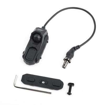 GLECTICAL Tactical Dual Button Remote Activation Pressure Switch for M300/M600 Flashlight,Scout Light,Fit for M&K Picatinny Rail(SF Plug,DE)