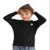 CVXV Boys Warm Soft Sweater Ouifits Children's Big Boys'Spring Crew Neck Pullover Long Sleeve Sweaters,Black,9-10 Years view 2