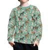 ZPINXIGN Floral Horse Sweatshirts for Girls Pullover Shirt Kids Active Top Casual Loose Fit Fall T Shirt Sport Outfits Long Sleeve Shirts for Girls 8-10 Athletic Clothes for Baseball Softball view 2