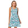 ALAZA Sports Skier Blue Women Summer Dresses Casual Sleeveless Sundress with Pockets Tank Dress S view 1