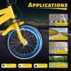Xianikoho 14 Inch Kids Bike Boys & Girls Kids Bicycle with Training Wheels 3-6 Years Old Toddler Bike Children Bicycle with Safety Training Wheel (Yellow) view 2