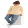 CVXV Boys Warm Soft Sweater Ouifits Children's Big Boys'Spring Crew Neck Pullover Long Sleeve Sweaters,Khaki,6-7 Years view 2
