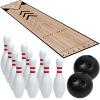 Wensdr Mini Bowling Set, Indoor & Outdoor Home Bowling Set, Bowling Alley Set with Lane, Bowling Pins & Ball Set, Full Bowling Alley Set for Family & Friends view 1
