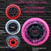 GXBHSP 8-Pack Inline Skate Wheels with Bearing 72mm 76mm 80mm Inline Replacement Wheels for Indoor & Outdoor Skating (Pink) view 2