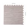 25 pcs Thick Printed Foam Tiles - Patchwork Foam Mat - 24" x 24" - Premium Wood Grain Interlocking Foam Floor Mats Patchwork Foam Mat - for Home, Gym Exercise or Trade Show (Grey, 24 * 24 in) view 2