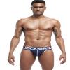 JOCKMAIL Men's Jockstrap Sexy Underwear Breathable Mesh Jock Strap Athletic Supporter for Men (US, Alpha, XX-Large, Regular, Regular, Dark blue+Dark blue) view 2