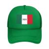 Texas Alamo Flag Baseball Cap Women Men Hat Adjustable Mesh Cap Outdoors Sun Hat Green view 2