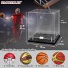 Basketball Display Case with LED Light-Clear Full Size Basketball Case Display,Acrylic Double Layer Basketball Display Stand for Autographed Ball Display /Fans & Collectors, Sports Collectibles view 4