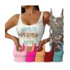 Custom Sports Bras Design Your Photo Personalized Crop Top for Women Perfect for Travel and As Couple Friend Mom Gifts with U-Shaped Back 2 Sides Print XX-Large Figure Style view 1