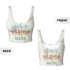 Custom Sports Bras Design Your Photo Personalized Crop Top for Women Perfect for Travel and As Couple Friend Mom Gifts with U-Shaped Back 2 Sides Print XX-Large Figure Style view 4