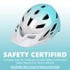 Kids Bike Helmet,Bavilk Kids Boys Girls Bike Helmets with LED Light Detachable Visor Children Youth Teen Multi-Sport for Skating Cycling Scooter Skateboard Adjustable & Lightweight 19.7"-22.4" view 3