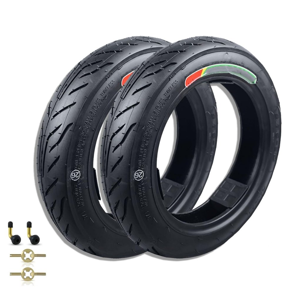 2 Pack 14X2.125 Bike Tyre, 14X2.125 57-254 Tubeless Tires, 14 Inch E-Bike Wheel Tire for 14 Inch Electric Folding Bike, E-Bikes and E-Scooters, 45 PSI