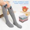 Artfasion Girls Knee High Socks: Cartoon Funny Long Tall Animal Breathable Seamless Socks for 8-11 Years Kids Gift 5 Pairs view 2
