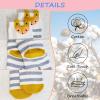 Artfasion Girls Knee High Socks: Cartoon Funny Long Tall Animal Breathable Seamless Socks for 8-11 Years Kids Gift 5 Pairs view 4