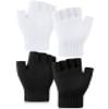 Glooarm 2 Pairs Fingerless Gloves for Women Men Winter Thick Caremere Warm Knit Stretchy Unisex Adults view 1