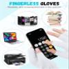 Glooarm 2 Pairs Fingerless Gloves for Women Men Winter Thick Caremere Warm Knit Stretchy Unisex Adults view 4