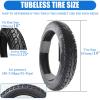 2 Pack 14 inch ebike Tire, 14X2.125 57-254 Tubeless Tires, Electric Vehicle Tyre, 14 Inch Electric Scooter Wheels Tubeless Tyre Front Rear Replacement Rubber Tires for Electric Vehicle Ebike view 2