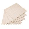 25 pcs Thick Printed Foam Tiles - Patchwork Foam Mat - 24" x 24" - Premium Wood Grain Interlocking Foam Floor Mats Patchwork Foam Mat - for Home, Gym Exercise or Trade Show (White, 24 * 24 in)