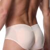 HUSILKY Mens Padded Underwear Butt Enhancer Shapewear Butt Lifter Boxers with 2Pcs Detachable Pads(Skin color,5X-Large)