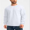 G Gradual Sherpa Lined Sweatshirts for Men Fleece Crewneck Sweatshirt Pullover Warm Shirts for Winter, White, Medium view 2