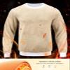 G Gradual Sherpa Lined Sweatshirts for Men Fleece Crewneck Sweatshirt Pullover Warm Shirts for Winter, White, Medium view 4