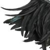 haozaikeji Gothic Natural Feather Epaulet Shrug Shoulder Strap Feather Cape Shawl Medieval Feather Cape for Carnival Cosplay view 4
