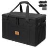 Lemubeane Tactical Camping Storage Bag Utility Tote Bag Organizer with Axe Holder & Shoulder Strap (Black, X-Large (57L)) view 1