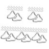 Mipcase 125pcs Replacement Trampoline Net Trampoline Stakes Anchors Side Release Buckle Bungee Bed Triangle Ring view 1