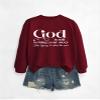 Pifnxtamy Sweatshirt for Women Christian Pullover God is Still Writing Your Story Shirt Crewneck Tops Bible Quote Tshirt Wine view 2