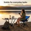 NJZ Folding Outdoor Table  Easy to Use, Stable for Everyday Tasks, Compact Roll-Up Design, Portable Table for Camping, Backyard & Simple Outdoor Use view 3