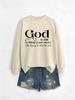 Pifnxtamy Sweatshirt for Women Christian Pullover God is Still Writing Your Story Shirt Crewneck Tops Bible Quote Tshirt view 2