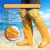 YXLYFDLY Hip Waders Yellow PVC Hip Waders, Comfortable Nylon Hip Boots Waterproof Breathable, for Lakes Farming Wading(6) view 2
