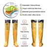 YXLYFDLY Hip Waders Yellow PVC Hip Waders, Comfortable Nylon Hip Boots Waterproof Breathable, for Lakes Farming Wading(6) view 3