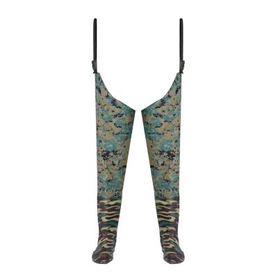 JCWGLY Outdoor Waterproof Hip Waders for Men Gardening Pond Wading Fishing Hip Boots Lightweight Wader Non-Slip and Sturdy(Green camo,9)