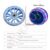 A pair Bike Training Wheels 12inch 14inch 16inch 18inch Bicycle Wheels for Kids with Flashing Lights with Tools (Pink,16inch) view 4