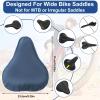 2 Pcs Bike Seat Cover, Mabor Waterproof Bicycle Seat Cover with Drawstring Mountain Bike Seat Cover Rain Dust Protective Cushion Saddle Cover Accessories for Men Women view 2