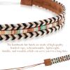 0.7852 Inch Hat Bands for Women Cowboy Hat Band, Cowboy Hat Band for Men Ethnic Western Rural Hat Belts Western Hat Band for Women Men Cowgirl Rope Belt (Braid) view 4