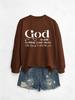 Pifnxtamy Sweatshirt for Women Christian Pullover God is Still Writing Your Story Shirt Crewneck Tops Bible Quote Tshirt Coffee view 2