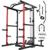 ARMAC Power Cage,Power Rack with LAT Pulldown,Multi-Function Training Attachments for Home Gym Fitnees Equipment,1500LBS