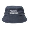 What Doesn't Kill You Disappoints Me Hat Bucket Hats Men Women Summer Beach Fishing Cap Packable Outdoor Fisherman Caps Navy Blue view 1