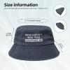 What Doesn't Kill You Disappoints Me Hat Bucket Hats Men Women Summer Beach Fishing Cap Packable Outdoor Fisherman Caps Navy Blue view 3