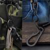 PJYTAC Titanium Keychain Carabiner with Side-pushing Key Rings D Ring for Car Keys view 2