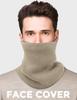 Buauty Khaki Neck Warmer Winter Neck Gaiters for Men Women Fleece Cold Weather Gear for Ski Gator Nose Mouth Face Ear Mask Warm Thermal Chunky Scarf Snowboard Snowmobile Hunting Motorcycle Outdoor view 2