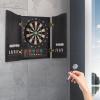 AGULIUM Dart Board Cabinet Set Electronic Dart Machine with 4 LED Displays 12 Darts 88 Dart Heads 27 Games and 243 Variations Up to 16 Players(Black) view 2