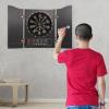 AGULIUM Dart Board Cabinet Set Electronic Dart Machine with 4 LED Displays 12 Darts 88 Dart Heads 27 Games and 243 Variations Up to 16 Players(Black) view 4