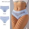 LYFDDP Mid-Waist Quick-Drying Invisible ice-Silk Panties, Ultra-Thin Non-Marking ice-Silk Underwear, Women's ice-Silk Panties (3pc-4,XL) view 4