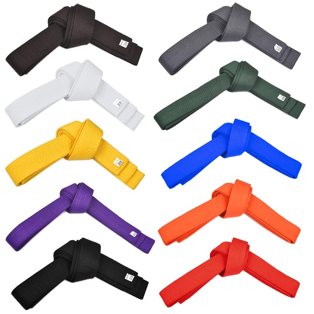 KAADUU Karate Belt - All-Purpose Martial Arts, Judo, Taekwondo, Durable MMA Belt - Size 4.2 cm (Red, 280)